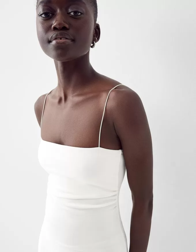 Ponte di Roma midi dress with straps