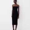 Ponte di Roma midi dress with straps
