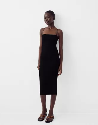 Ponte di Roma midi dress with straps