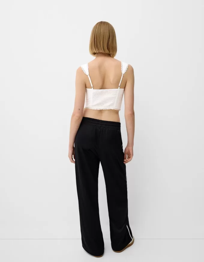 Poplin crop top