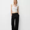 Poplin crop top