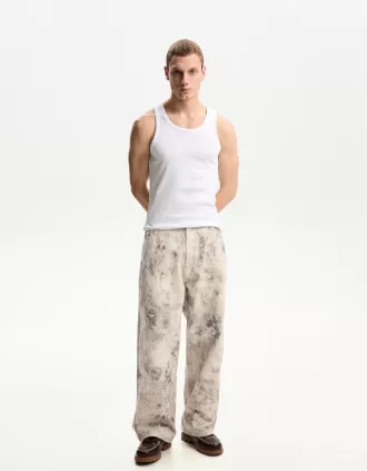 Printed balloon pants