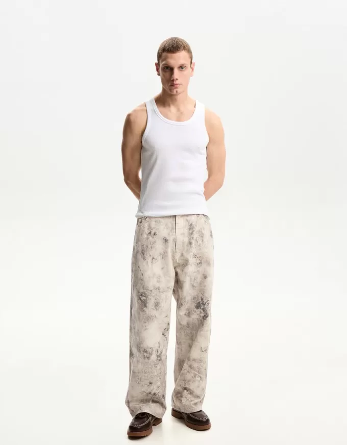 Printed balloon pants