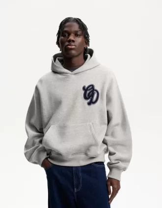 Printed boxy fit hoodie