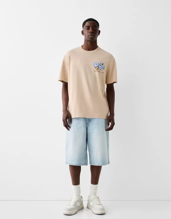 Printed boxy-fit short sleeve T-shirt