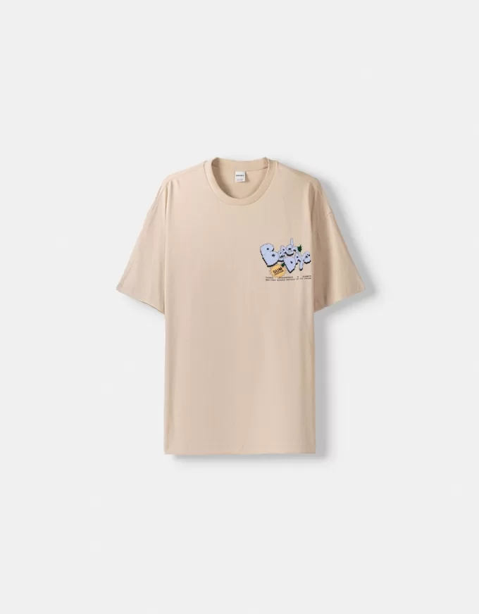 Printed boxy-fit short sleeve T-shirt