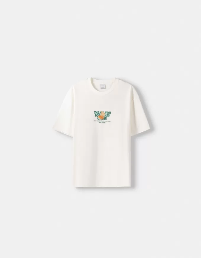 Printed boxy-fit short sleeve T-shirt