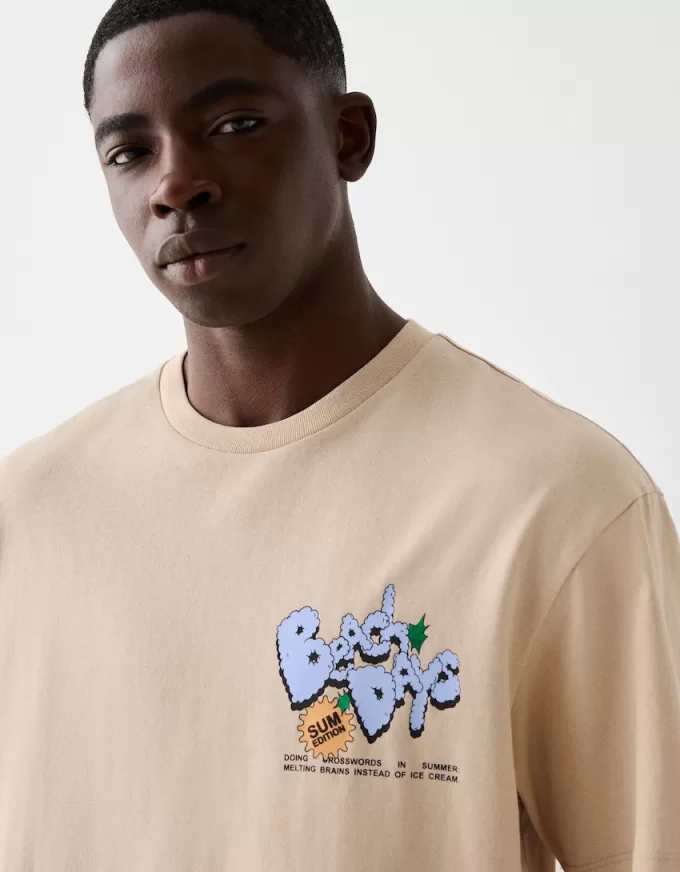 Printed boxy-fit short sleeve T-shirt