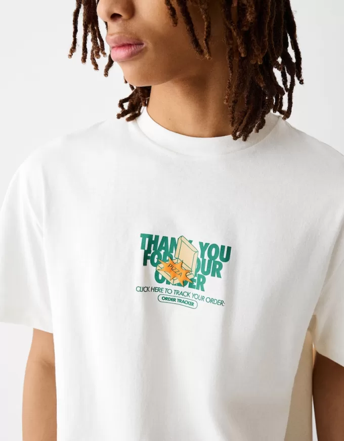 Printed boxy-fit short sleeve T-shirt