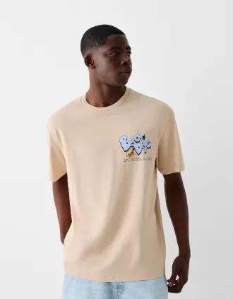 Printed boxy-fit short sleeve T-shirt