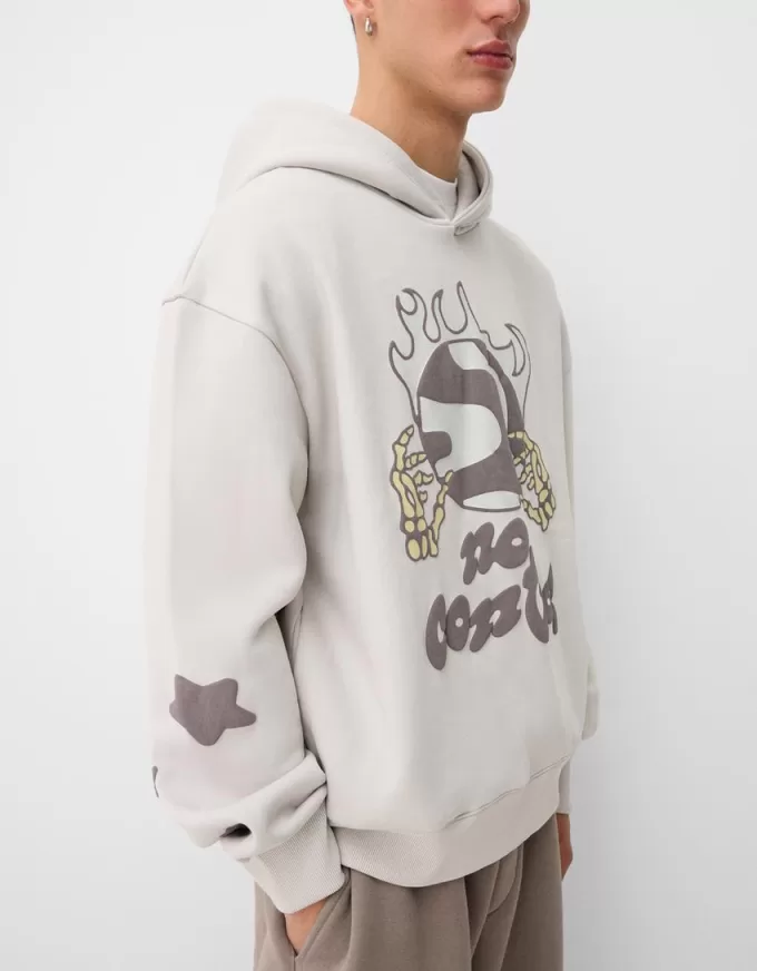 Printed oversize hoodie