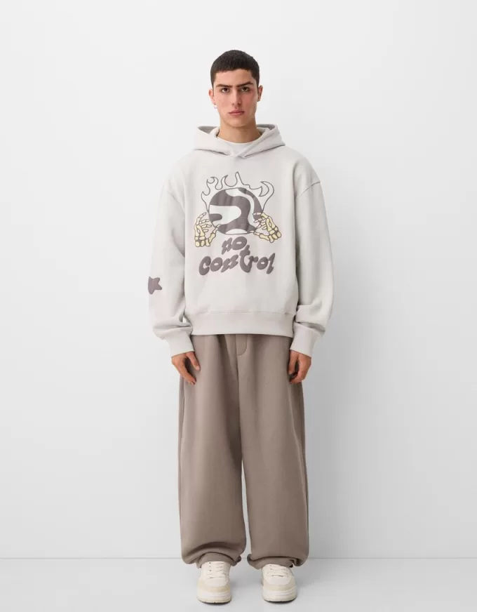 Printed oversize hoodie