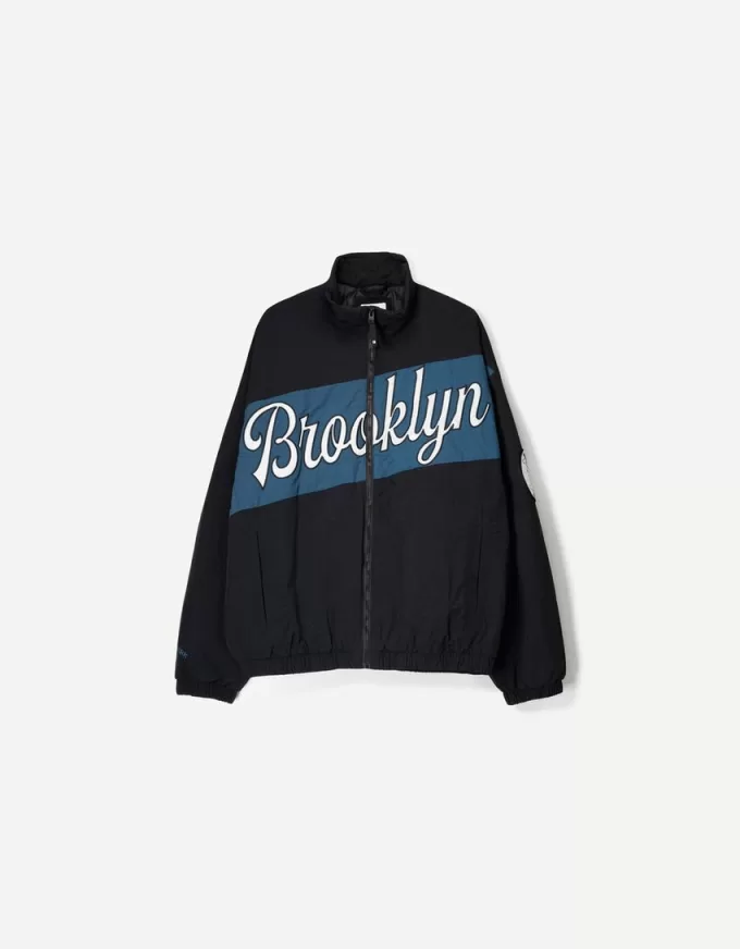 Printed puffer jacket