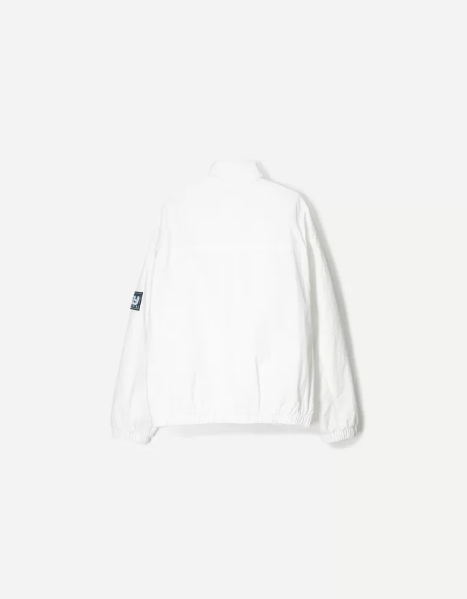 Printed puffer jacket