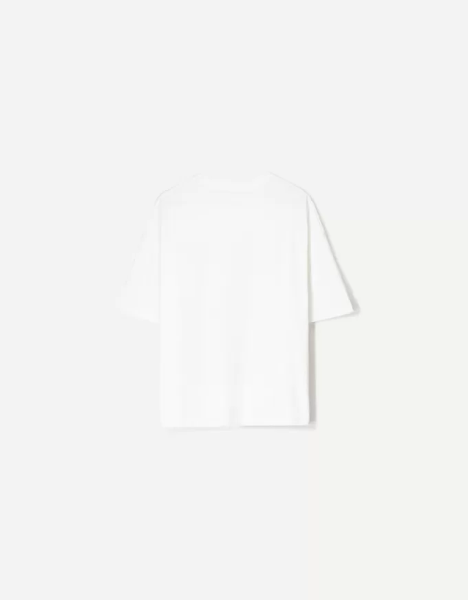 Printed short sleeve oversize T-shirt