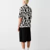 Printed short sleeve pleated shirt Printed short sleeve pleated shirt