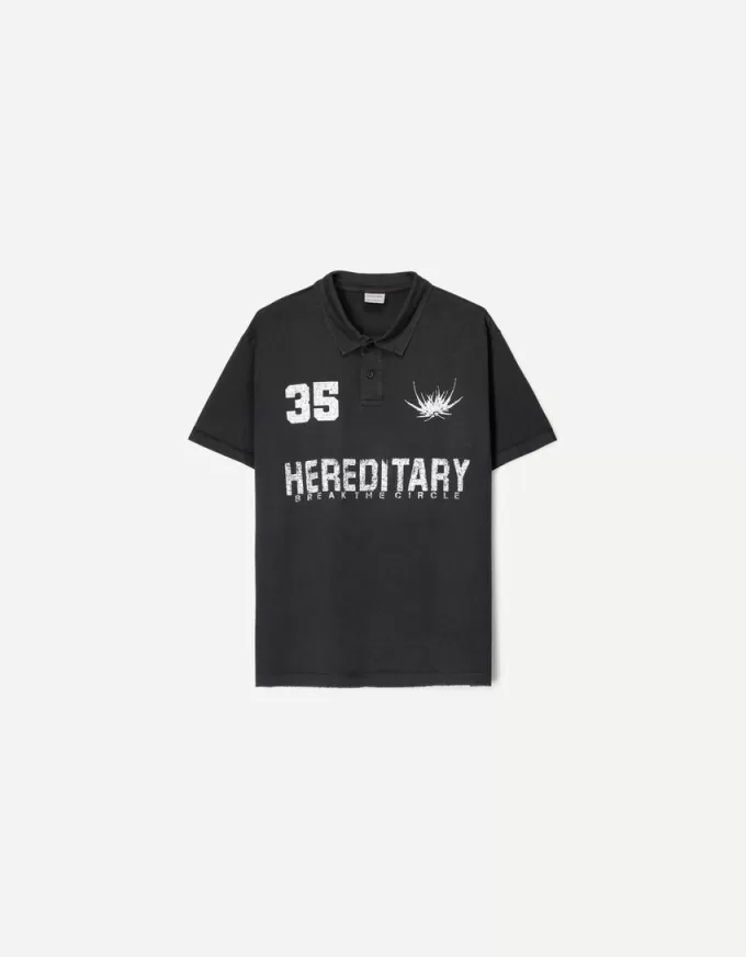 Printed short sleeve polo shirt Printed short sleeve polo shirt