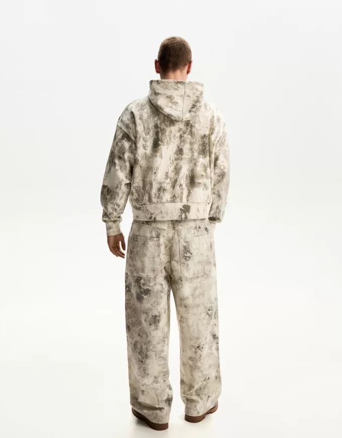 Printed sweatshirt with zipper Printed sweatshirt with zipper