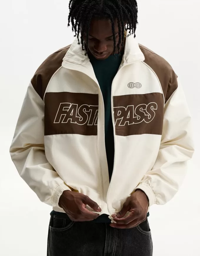 Printed technical jacket