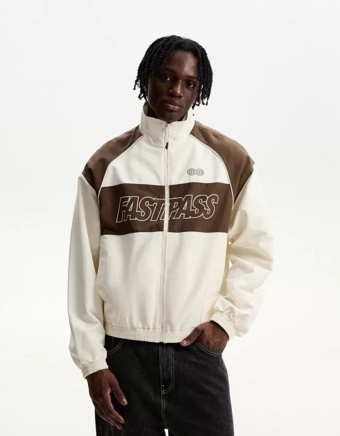 Printed technical jacket