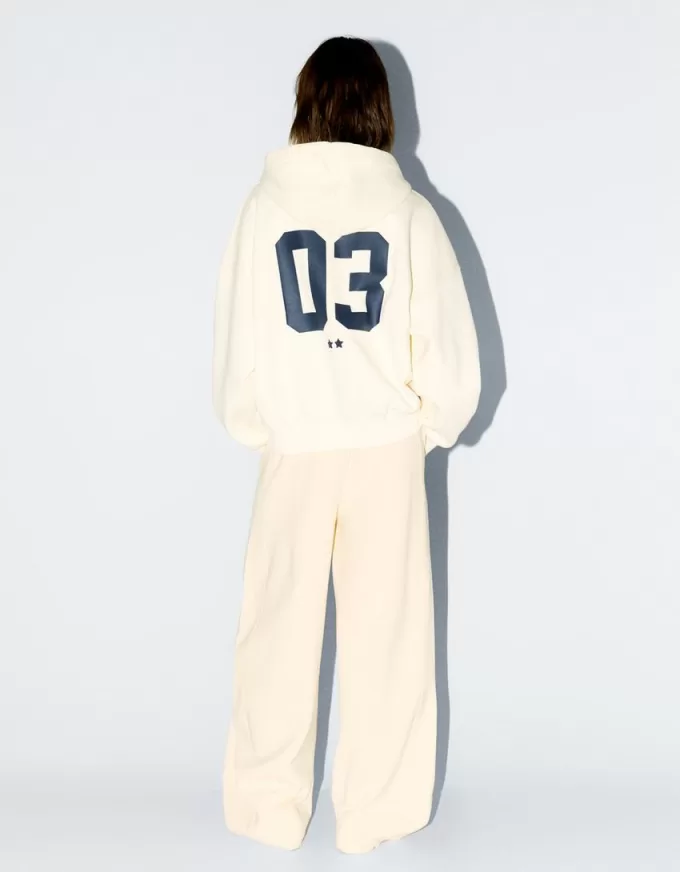 Printed zip-up hoodie