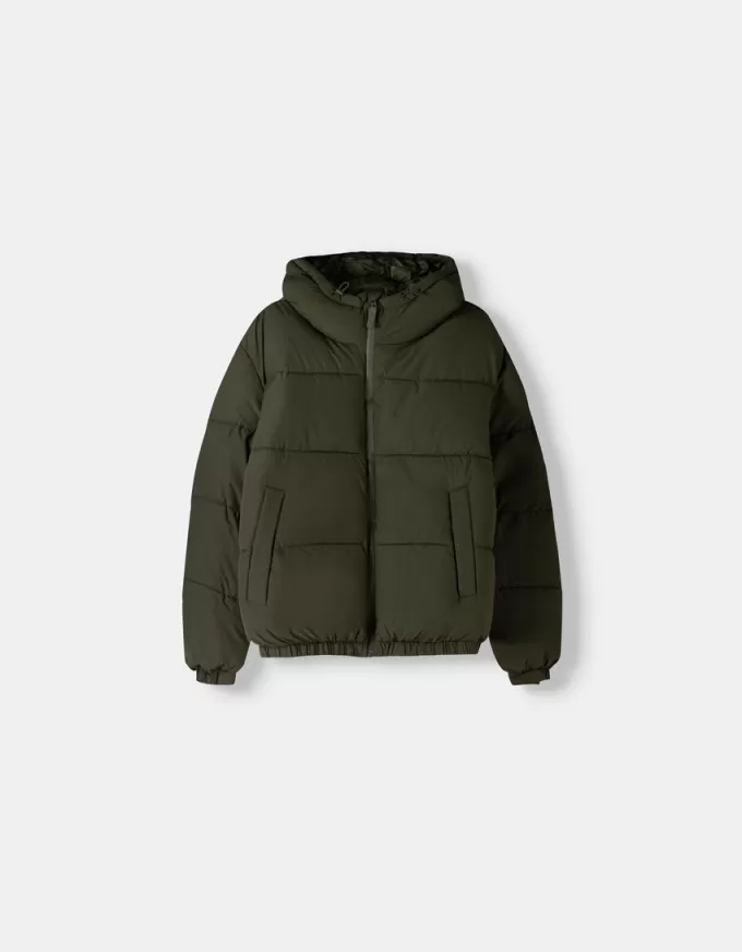 Puffer jacket with hood