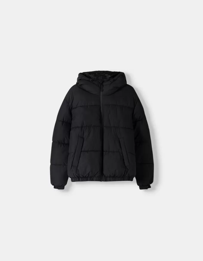 Puffer jacket with hood