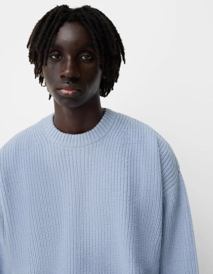 Purl knit sweater Purl knit sweater