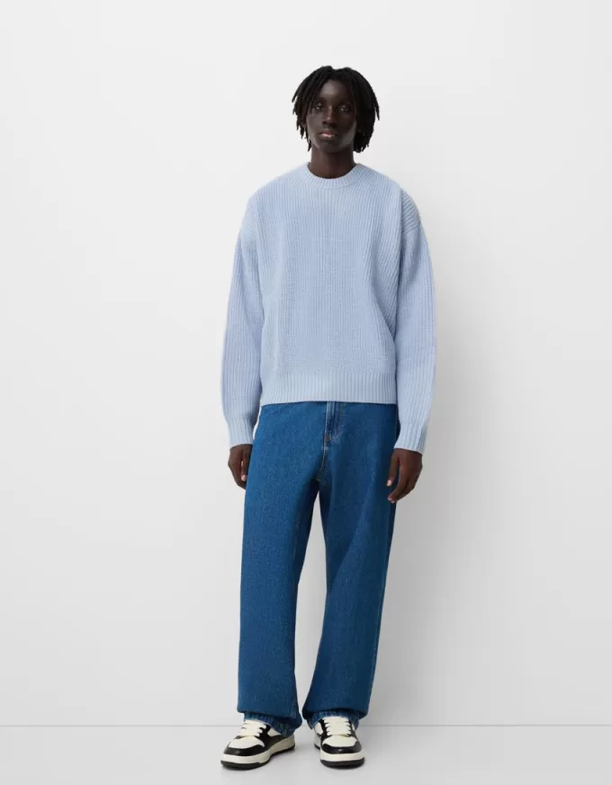 Purl knit sweater Purl knit sweater