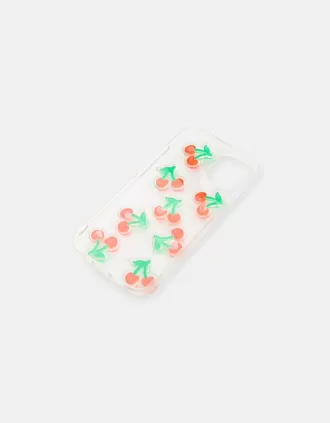 Raised cherry cell phone case
