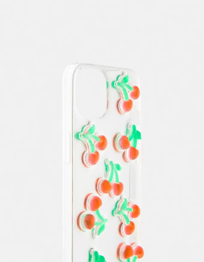 Raised cherry cell phone case