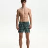 Regular board shorts with print