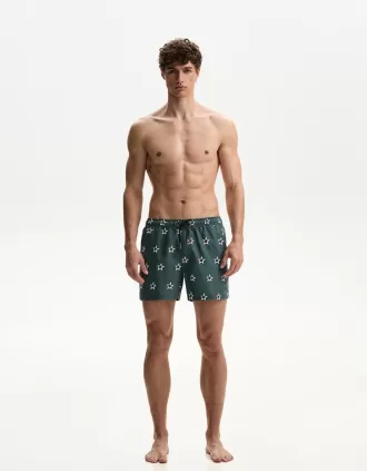 Regular board shorts with print