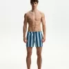 Regular board shorts with print