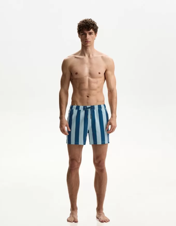 Regular board shorts with print