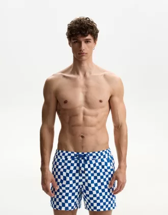 Regular board shorts with print
