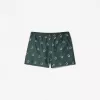 Regular board shorts with print