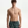 Regular board shorts with print