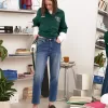 Relaxed fit high-rise mom jeans