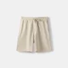 Relaxed-fit plush textured Bermuda shorts Relaxed-fit plush textured Bermuda shorts