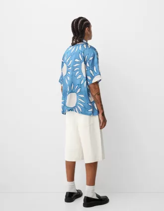 Relaxed fit printed short sleeve shirt