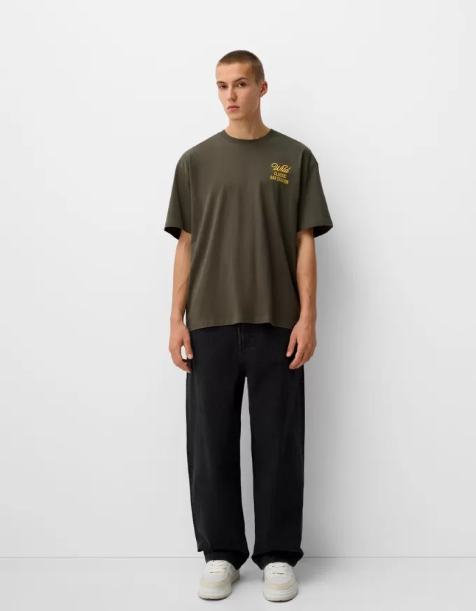 Relaxed fit short sleeve embroidered T-shirt Relaxed fit short sleeve embroidered T-shirt