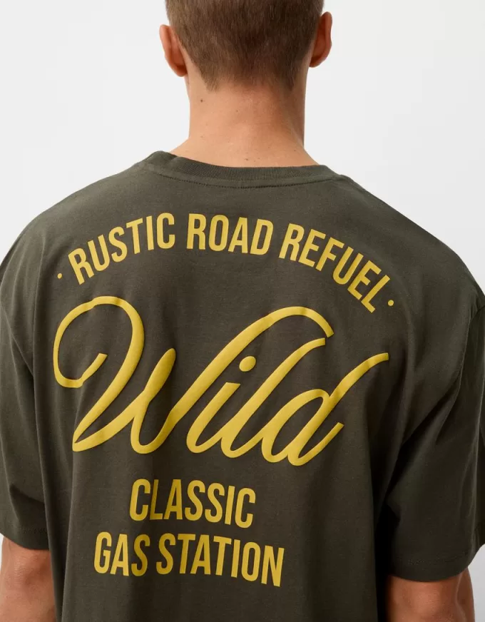Relaxed fit short sleeve embroidered T-shirt Relaxed fit short sleeve embroidered T-shirt