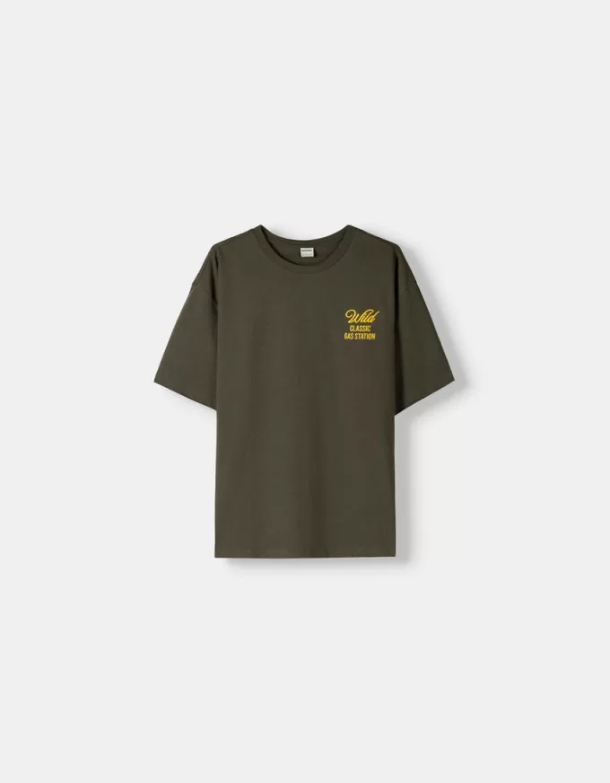 Relaxed fit short sleeve embroidered T-shirt Relaxed fit short sleeve embroidered T-shirt