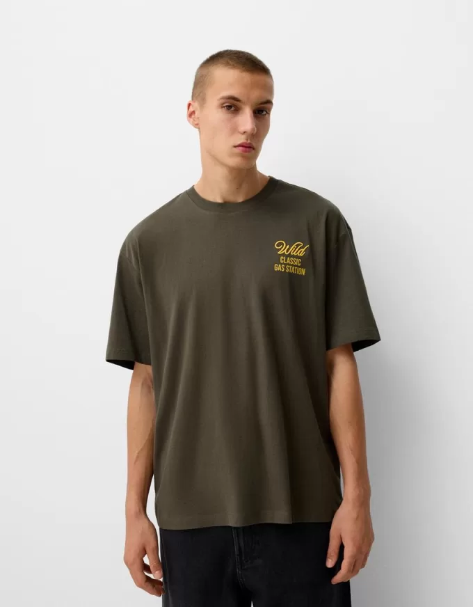 Relaxed fit short sleeve embroidered T-shirt Relaxed fit short sleeve embroidered T-shirt