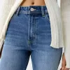 Relaxed straight-fit high-waist jeans