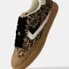 Retro animal print sneakers