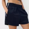 Retro shorts with side stripe