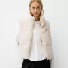 Reversible faux shearling vest