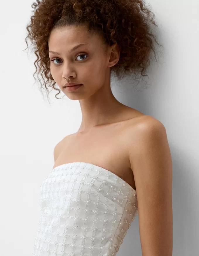 Rhinestone bandeau top